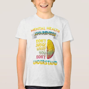 Green Ribbon Warrior &amp; Supporters - Mental Hea Tri-Blend Shirt