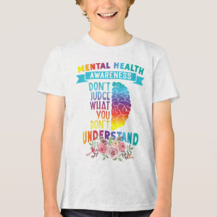 Green Ribbon Warrior & Supporters - Mental Hea Tri-Blend Shirt