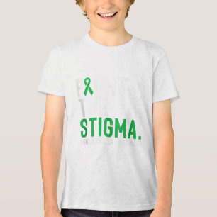 Green Ribbon Warrior & Supporters - Mental Hea Tri-Blend Shirt