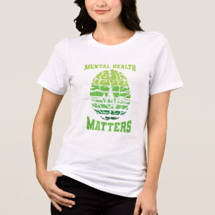 Green Ribbon Warrior & Supporters - Mental Hea Tri-Blend Shirt