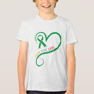 Green Ribbon Warrior &amp; Supporters - Mental Hea Tri-Blend Shirt