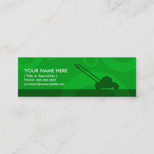 green rings mowing mini business card