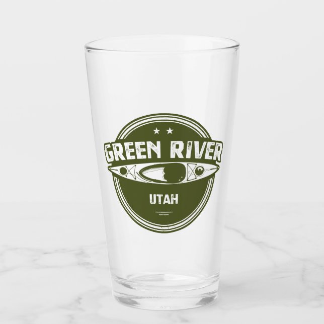 Green River Utah Kayaking Glass (Front)