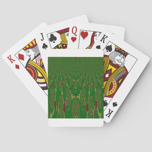 Green Robots Playing Cards (Back)