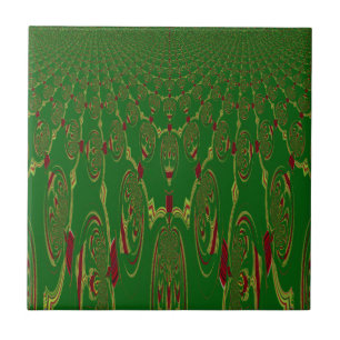 Green Robots Tile