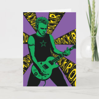 Green Rockin Birthday Card