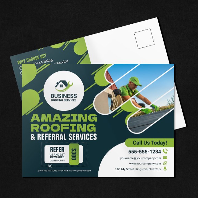 Green Roofing Services Repairs, Installation  Postcard (Creator Uploaded)