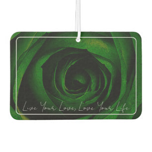 Green Rose Air Freshener with Photo Ops - HAMbyWG