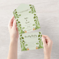 Green Rose Floral Wedding Theme