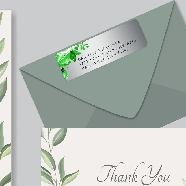 Green Roses on Luxurious Silver Elegant Wedding (Creator Uploaded)