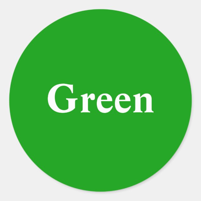 Green round Sticker (Front)