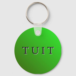 Green Round Tuit Keychain