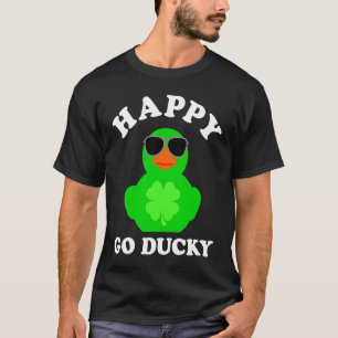 Green Rubber Duck Sunglasses Happy Go Ducky St Pat T-Shirt