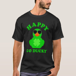 Green Rubber Duck Sunglasses Happy Go Ducky St Pat T-Shirt