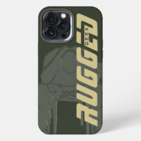 green Rugged Geek Man Holding Head | Thinking Man