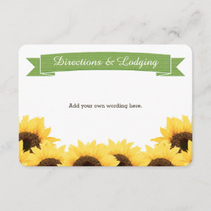 GREEN RUSTIC SUNFLOWER ENCLOSURE INSERT