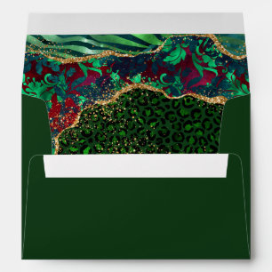 Green Safari Agate Envelope