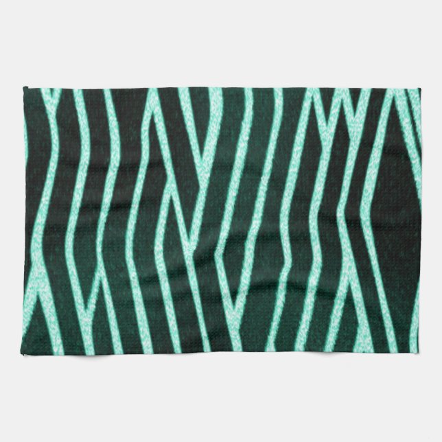 Green Safari Tea Towel (Horizontal)