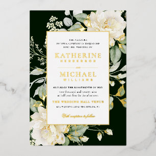 Green Sage Eucalyptus Rose Ivory & QRcode Wedding