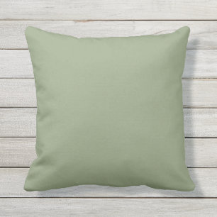 Green Sage Solid Outdoor Pillow
