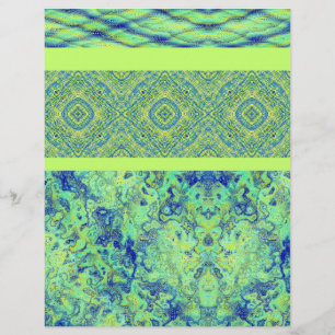 Green Sampler Bulk Scrapbook Paper Pages