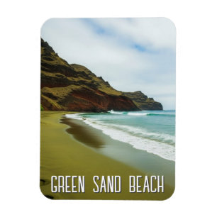 Green Sand Beach Hawaii Travel Magnet