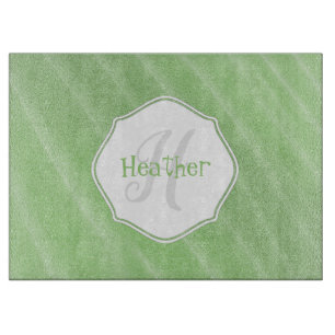Green Sand Ripples Personalised Cutting Board
