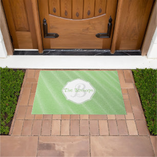 Green Sand Ripples Personalised Door Mat