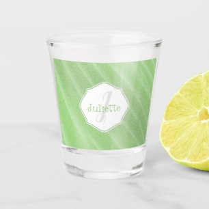 Green Sand Ripples Personalised Shot glass