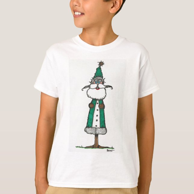 Green Santa T-Shirt (Front)