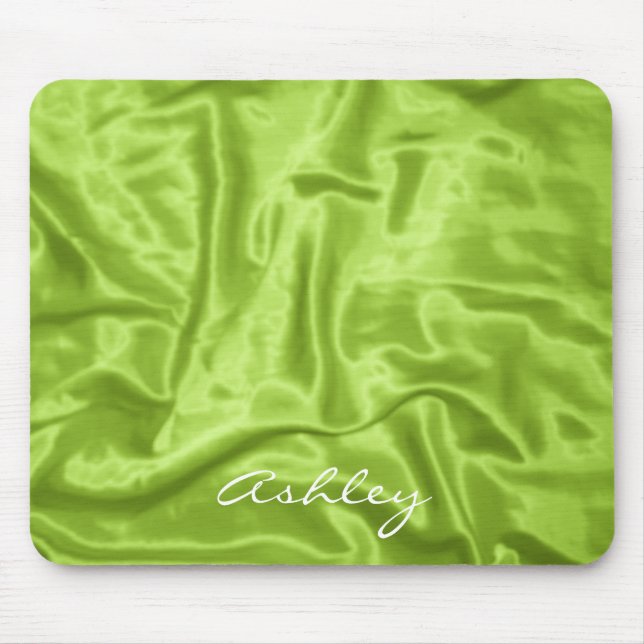 Green Satin - Computer Mousepad (Front)