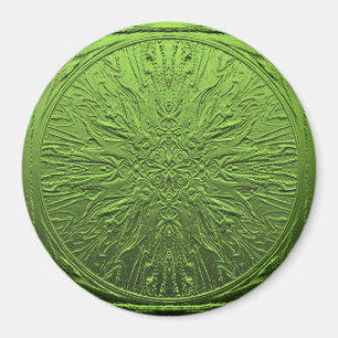 Green Satin flower..... Magnet