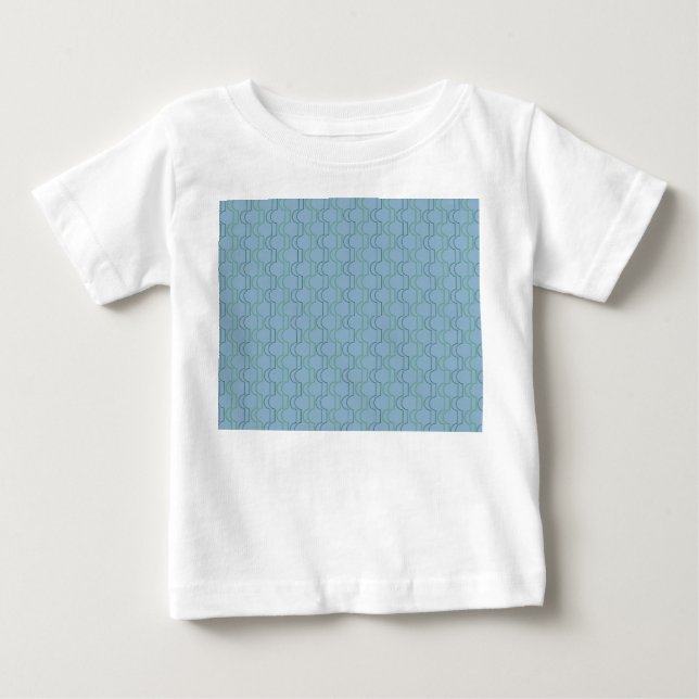 Green Scallops Baby T-Shirt (Front)