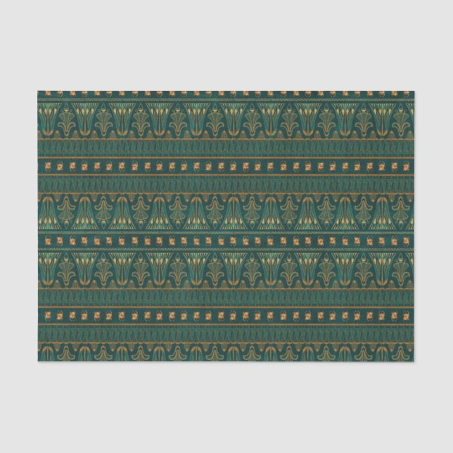 Green Scarab Egyptian Tissue Paper | Unique  (Front)