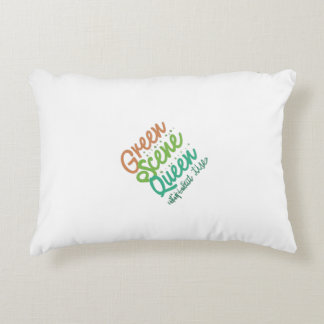 Green scene queen decorative cushion