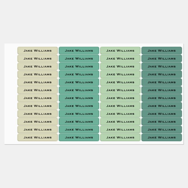 Green School Clothing Kids' Labels (Sheet)