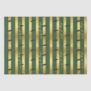 Green School College University Graduation Class Tissue Paper