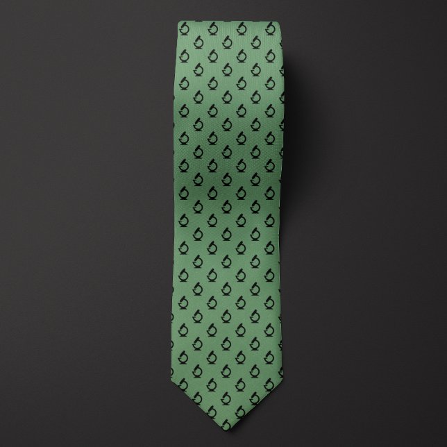 Green Science Microscope Tie (Creator Uploaded)