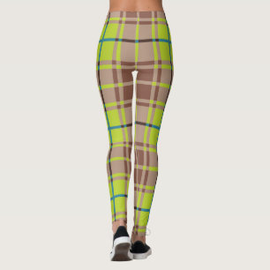 Green Scottish Plaid Leggings