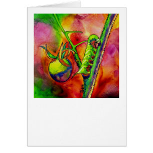 "Green Scourge" - Tomato Hornworm Card