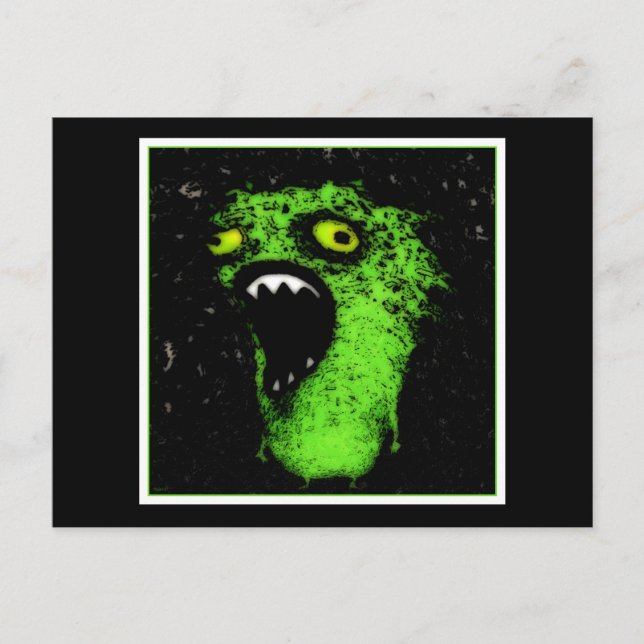 Green Scream Postcard (Front)