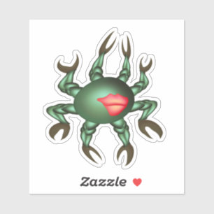 Green sea creature with many claws