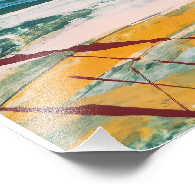 Green sea Monticelli Art print (Corner)