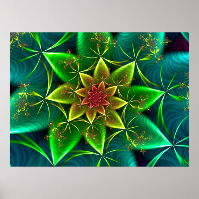 Green Sea Spiral Poster (Front)