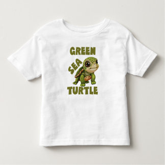 Green Sea Turtle, Adorable Baby Sea Turtle Toddler T-Shirt