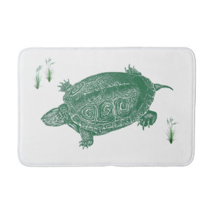 Green Sea Turtle Bath Mat