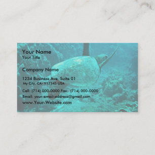 Green Sea Turtle Business Card