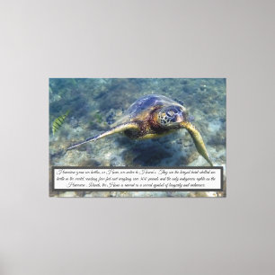 Green Sea Turtle Canvas Print