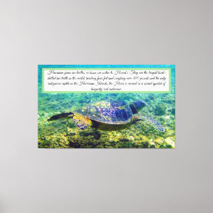 Green Sea Turtle Canvas Print