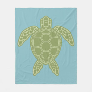 Green Sea Turtle Fleece Blanket